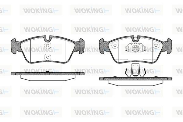 Комплект тормозных колодок, дисковый тормоз WOKING P284340