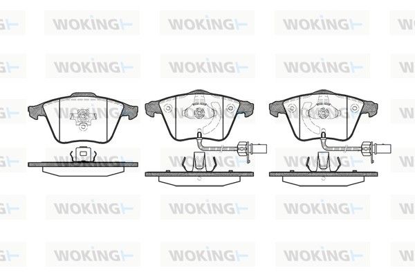 Комплект тормозных колодок, дисковый тормоз WOKING P864312