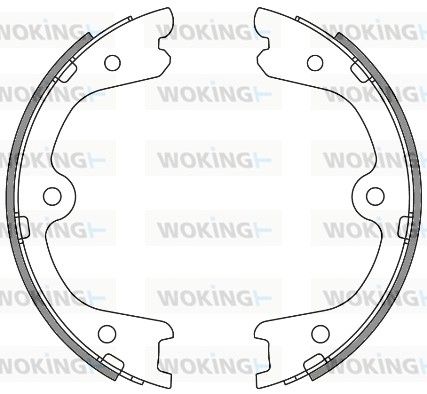 Барабанная тормозная колодка, стояночный тормоз WOKING Z426400