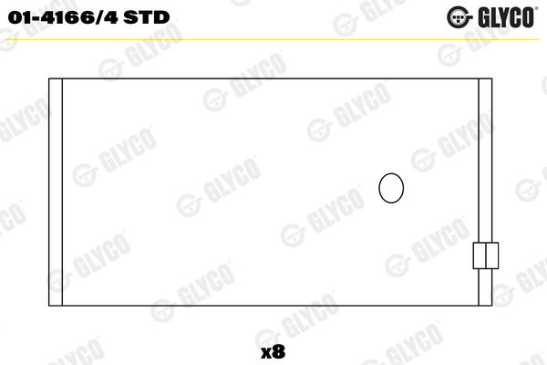 Шатунный подшипник GLYCO 0141664STD
