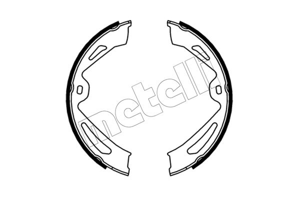 Комплект тормозных колодок, стояночная тормозная система METELLI 530726