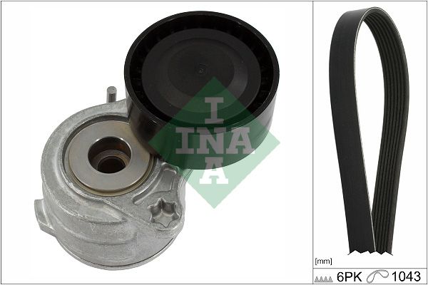 Поликлиновой ременный комплект INA 529041910