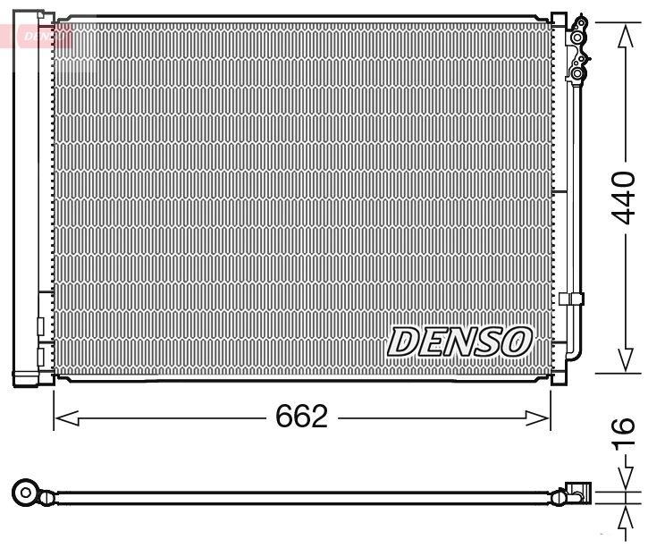Конденсатор, кондиционер DENSO DCN05032