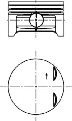Поршень KOLBENSCHMIDT 40383620