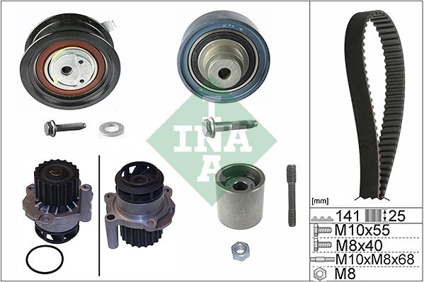 Водяной насос + комплект зубчатого ремня INA 530036130