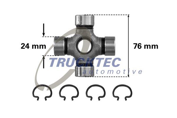 Шарнир, карданный вал TRUCKTEC AUTOMOTIVE 0234004
