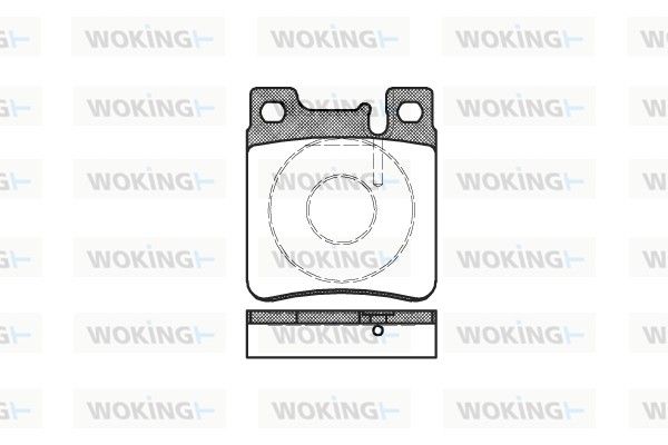 Комплект тормозных колодок, дисковый тормоз WOKING P507300