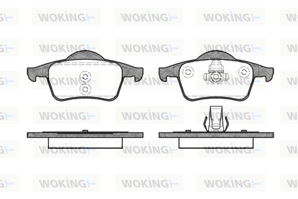 Комплект тормозных колодок, дисковый тормоз WOKING P614300