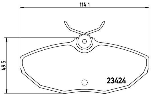 Комплект тормозных колодок, дисковый тормоз BREMBO P36013