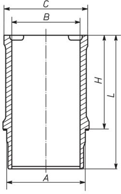 Гильза цилиндра MAHLE 021WN2301