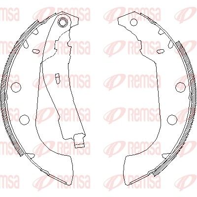 Тормозные колодки REMSA 413501