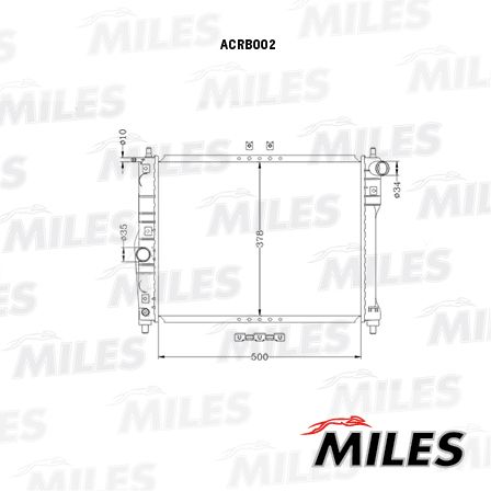 Радиатор, охлаждение двигателя MILES ACRB002