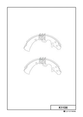 Комплект тормозных колодок KASHIYAMA K1156