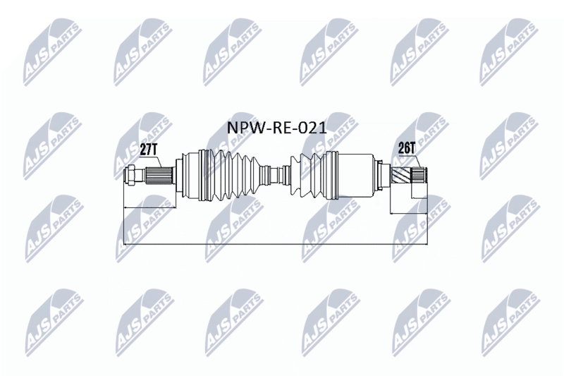 Приводной вал NTY NPWRE021