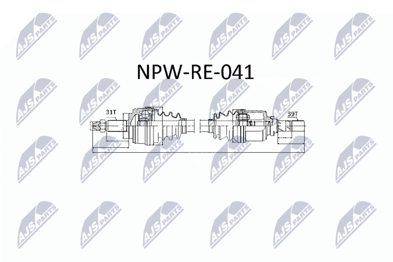 Приводной вал NTY NPWRE041