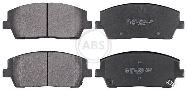 Комплект тормозных колодок, дисковый тормоз ABS 35307