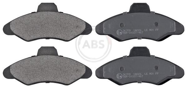 Комплект тормозных колодок, дисковый тормоз ABS 36709