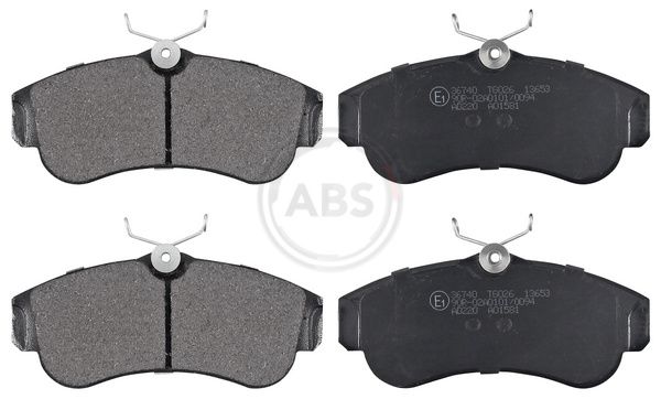 Комплект тормозных колодок, дисковый тормоз ABS 36740