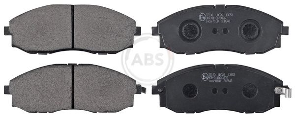 Комплект тормозных колодок, дисковый тормоз ABS 37130