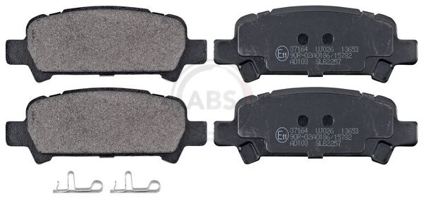 Комплект тормозных колодок, дисковый тормоз ABS 37164