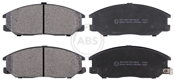 Комплект тормозных колодок, дисковый тормоз ABS 37242