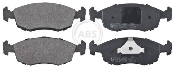 Комплект тормозных колодок, дисковый тормоз ABS 37292