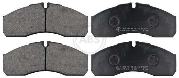 Комплект тормозных колодок, дисковый тормоз ABS 37379