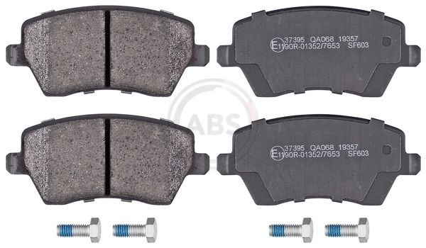 Комплект тормозных колодок, дисковый тормоз ABS 37395