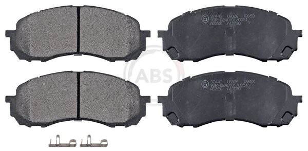 Комплект тормозных колодок, дисковый тормоз ABS 37443