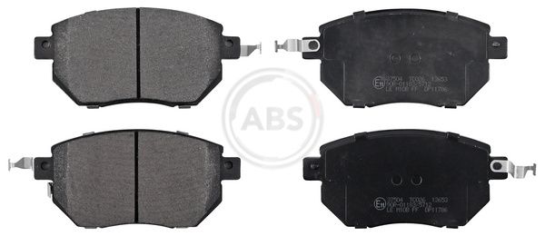 Комплект тормозных колодок, дисковый тормоз ABS 37504