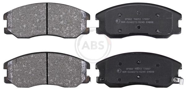 Комплект тормозных колодок, дисковый тормоз ABS 37582