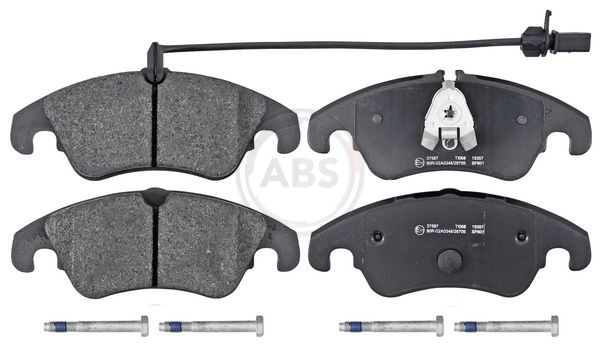 Комплект тормозных колодок, дисковый тормоз ABS 37587