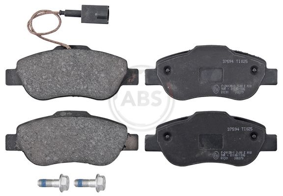 Комплект тормозных колодок, дисковый тормоз ABS 37594