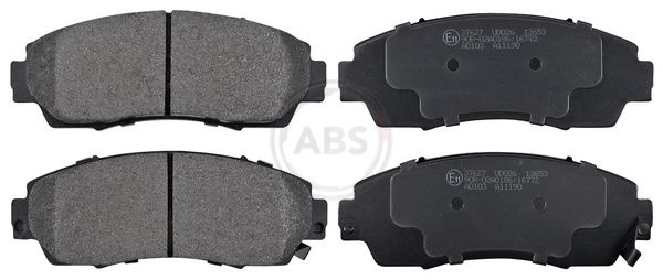 Комплект тормозных колодок, дисковый тормоз ABS 37627