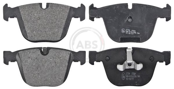 Комплект тормозных колодок, дисковый тормоз ABS 37704
