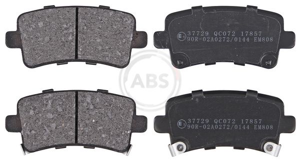 Комплект тормозных колодок, дисковый тормоз ABS 37729