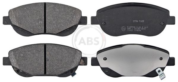 Комплект тормозных колодок, дисковый тормоз ABS 37736