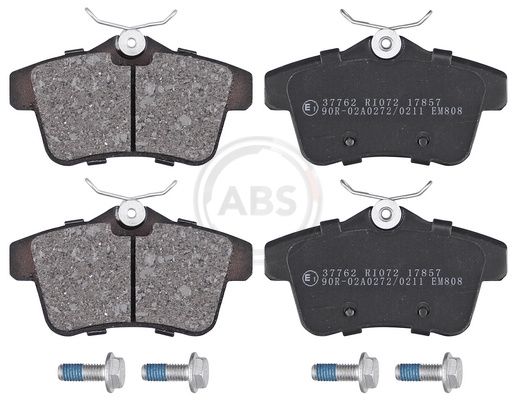 Комплект тормозных колодок, дисковый тормоз ABS 37762