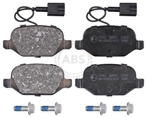 Комплект тормозных колодок, дисковый тормоз ABS 37853