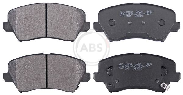 Комплект тормозных колодок, дисковый тормоз ABS 37930