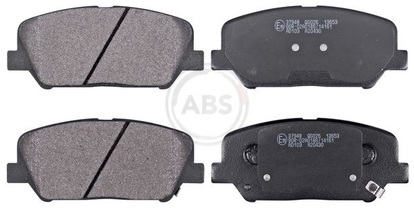 Комплект тормозных колодок, дисковый тормоз ABS 37948