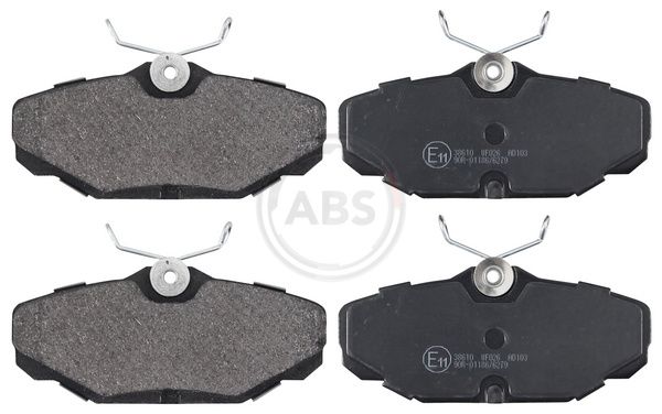 Комплект тормозных колодок, дисковый тормоз ABS 38610