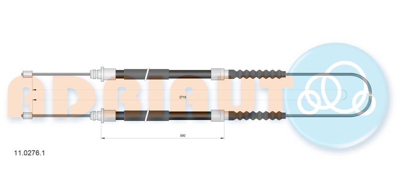 Тросик, cтояночный тормоз ADRIAUTO 1102761