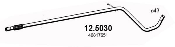 Труба выхлопного газа ASSO 125030