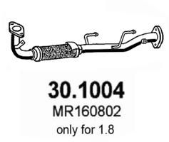 Труба выхлопного газа ASSO 301004