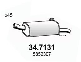 Глушитель выхлопных газов конечный ASSO 347131