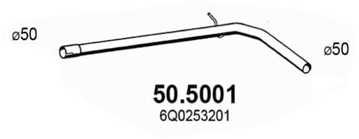 Труба выхлопного газа ASSO 505001