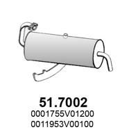 Глушитель выхлопных газов конечный ASSO 517002