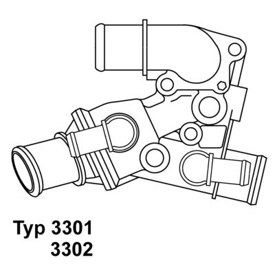 Термостат, охлаждающая жидкость BorgWarner 330280D