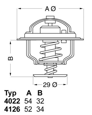 Термостат, охлаждающая жидкость BorgWarner 402282D